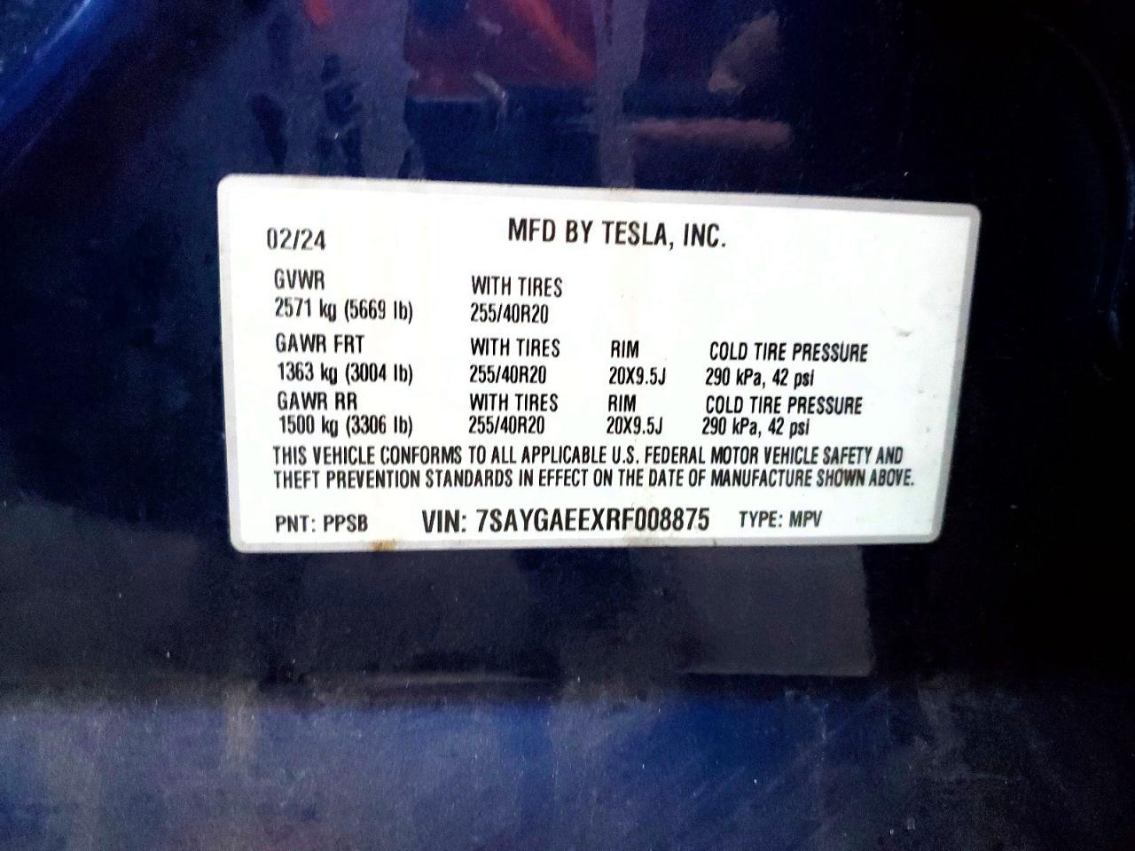 2024 TESLA MODEL Y