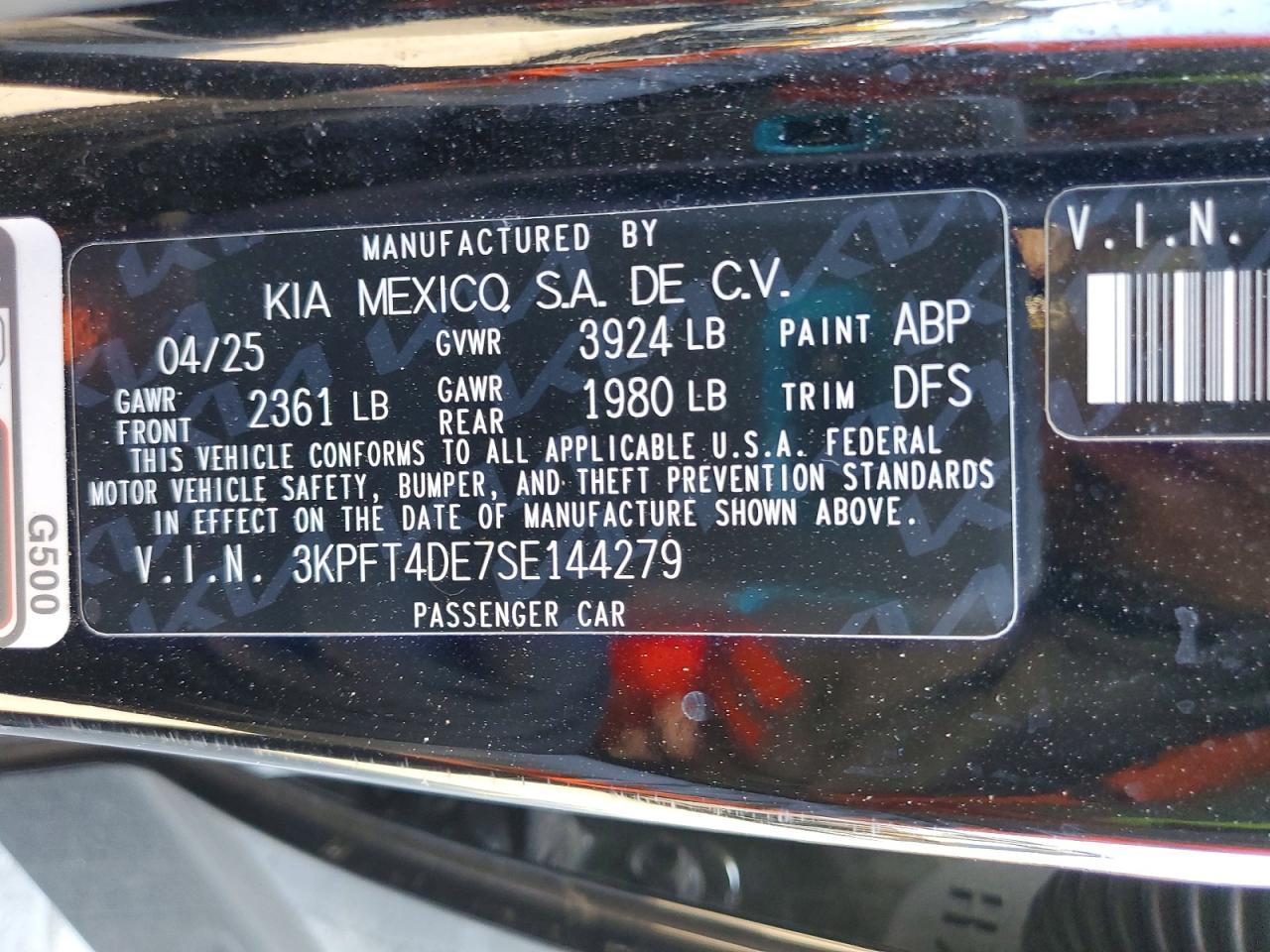 2025 KIA K4