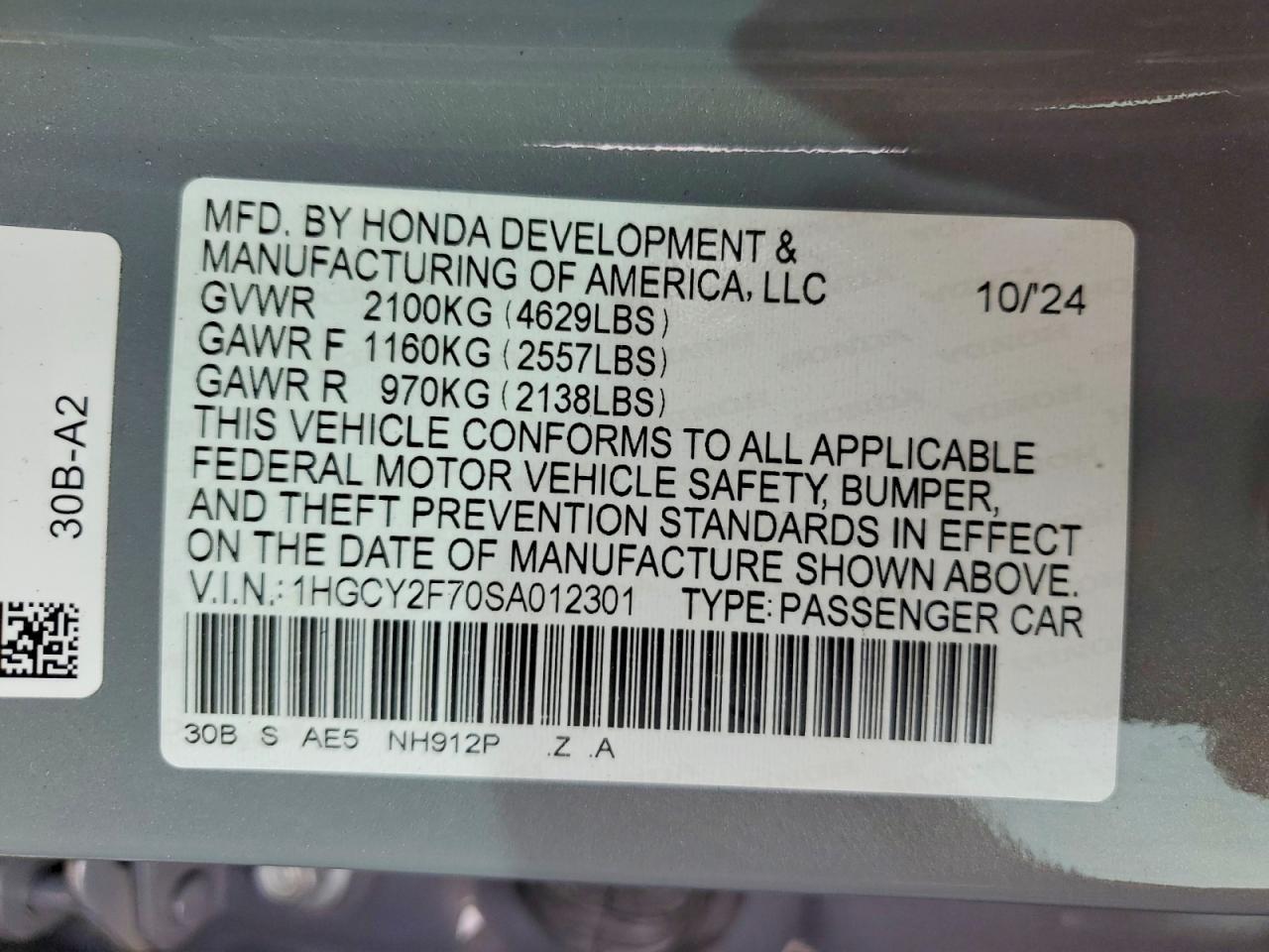 2025 HONDA ACCORD