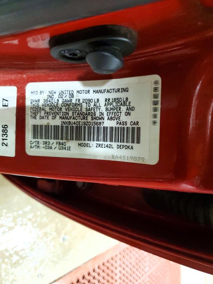 2009 TOYOTA COROLLA