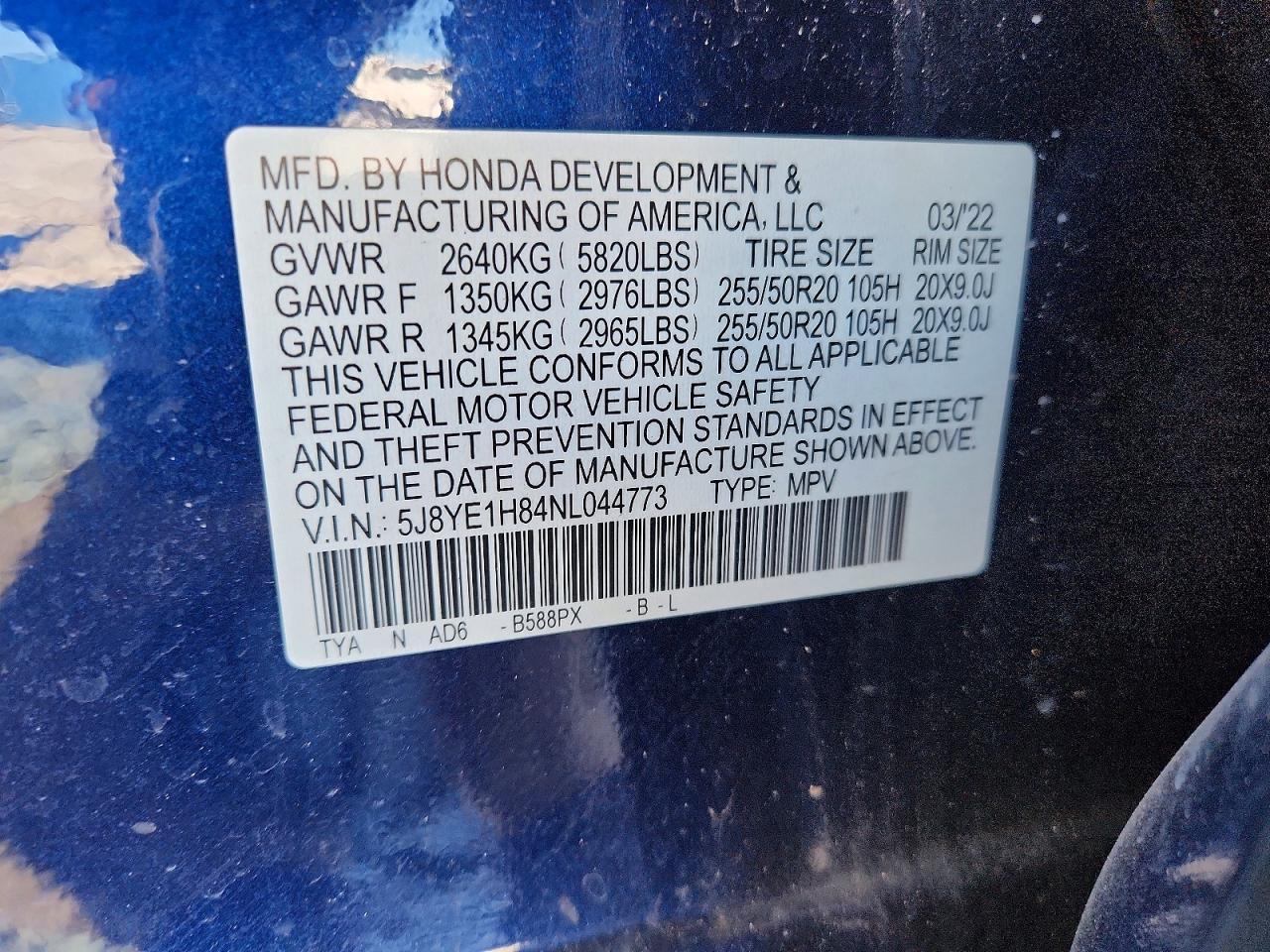 2022 ACURA MDX