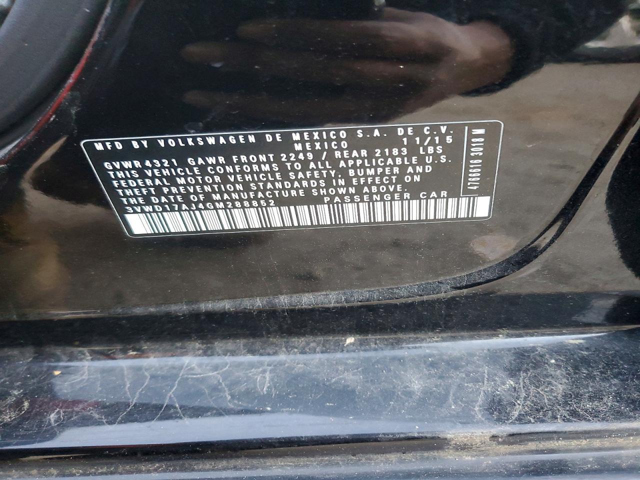 2016 VOLKSWAGEN JETTA