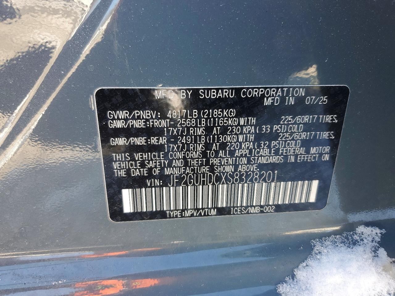 2025 SUBARU Crosstrek
