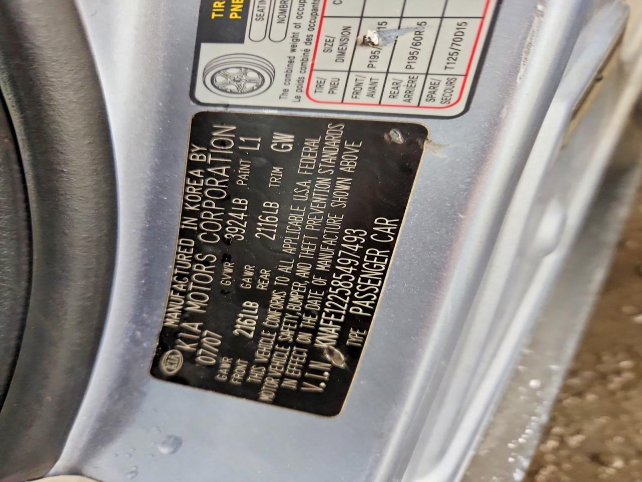 2008 KIA Spectra