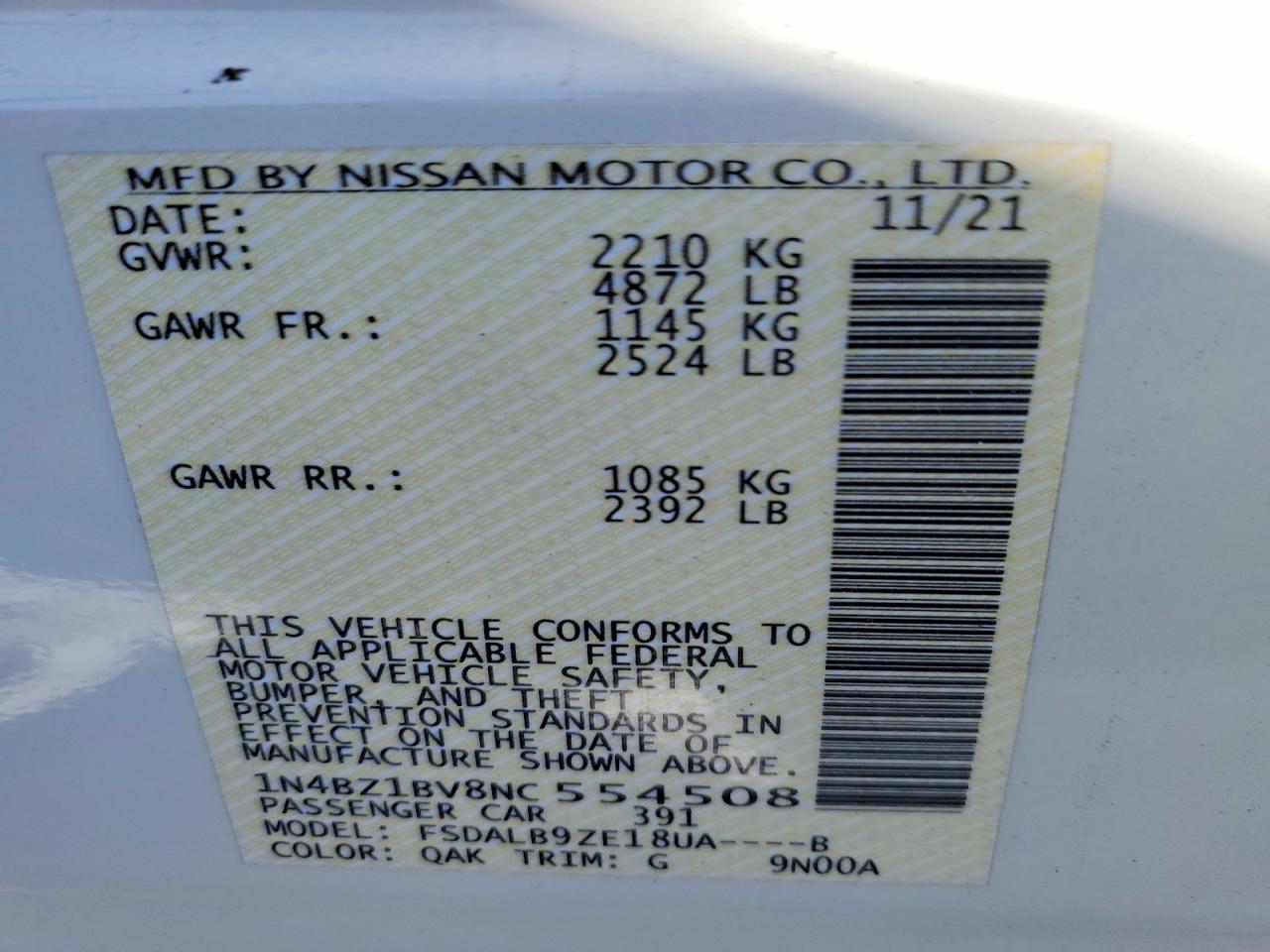 2022 NISSAN LEAF