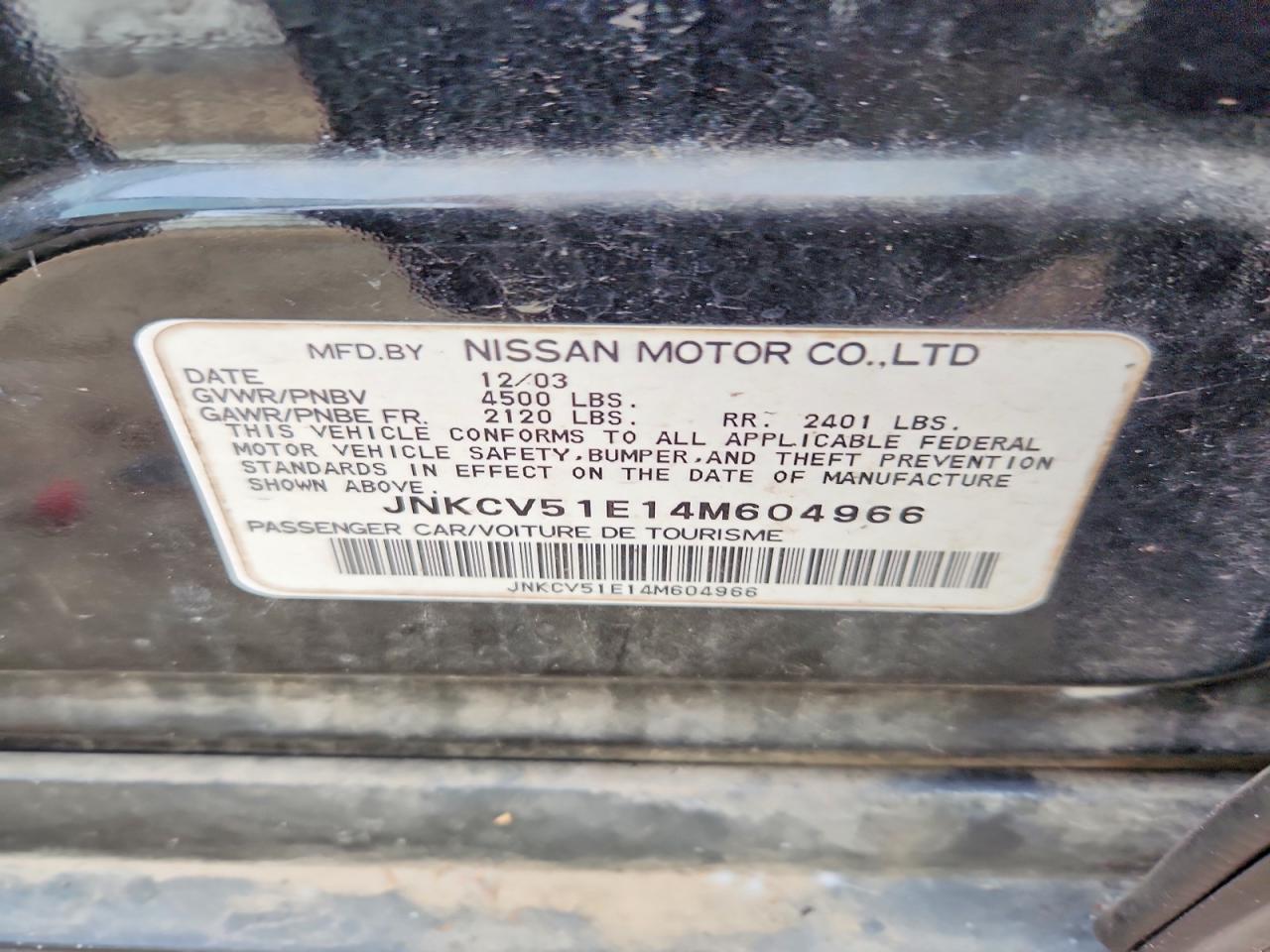 2004 INFINITI G35