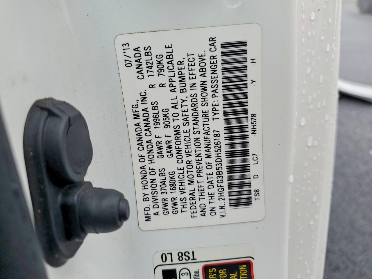 2013 HONDA CIVIC