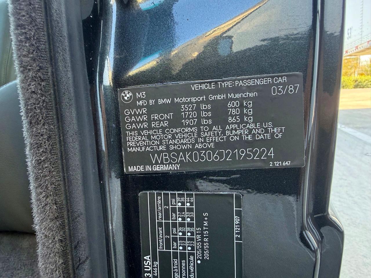 1988 BMW M3