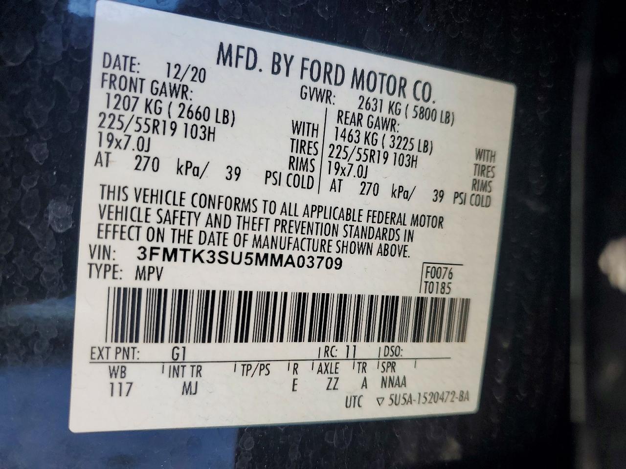 2021 FORD Mustang Mach-E