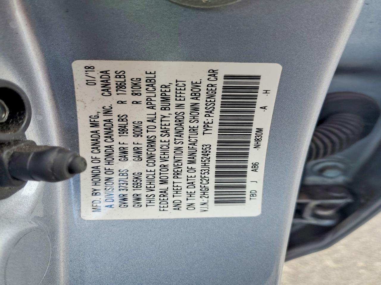 2018 HONDA CIVIC