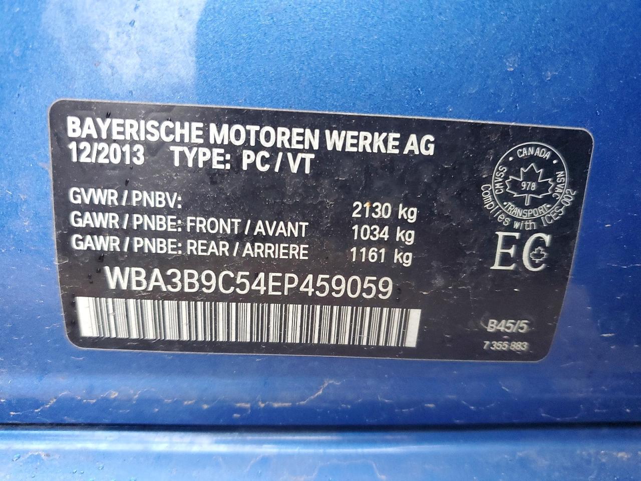 2014 BMW 3 SERIES