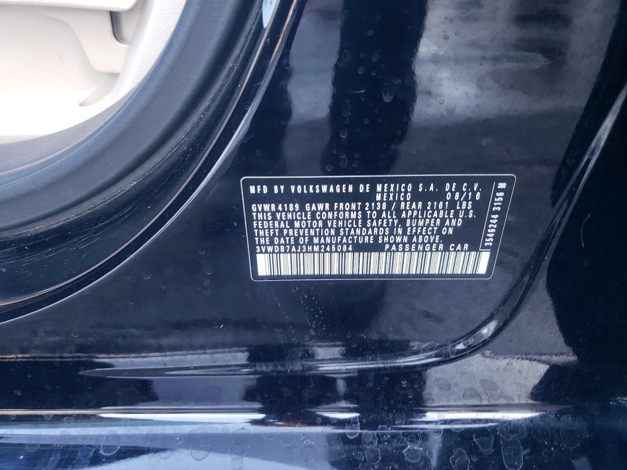 2017 VOLKSWAGEN JETTA