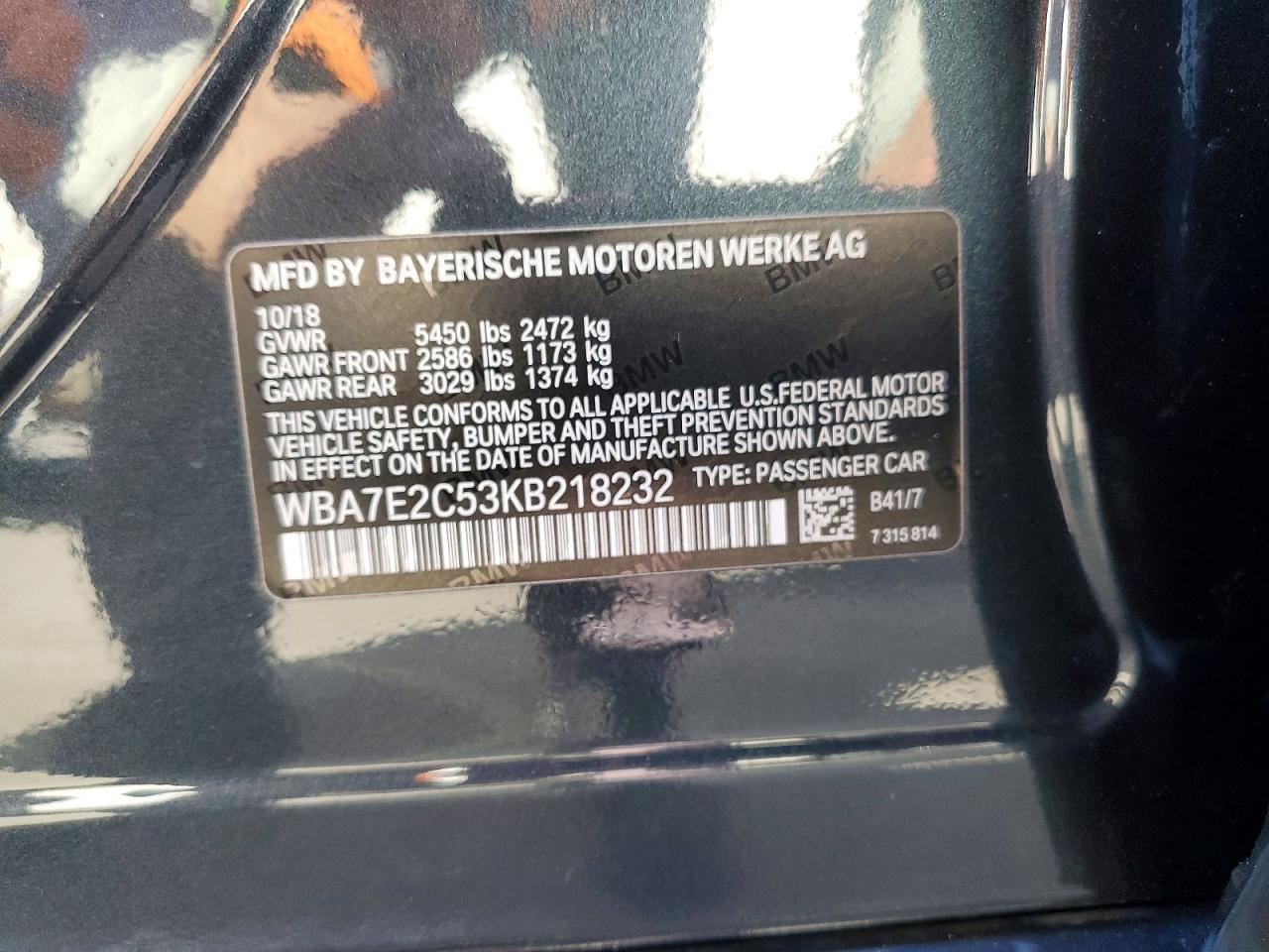 2019 BMW 7 series
