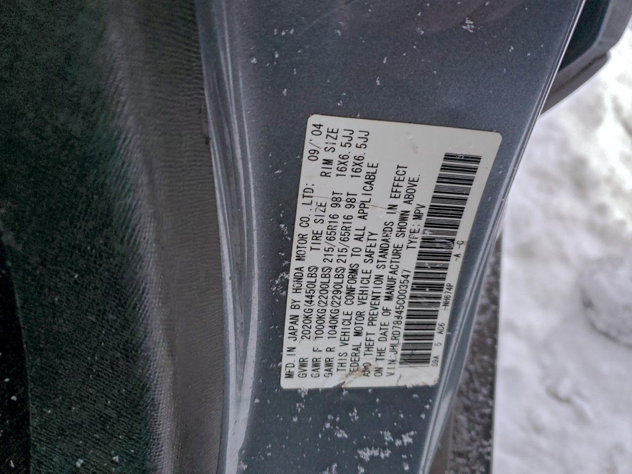 2005 HONDA CR-V