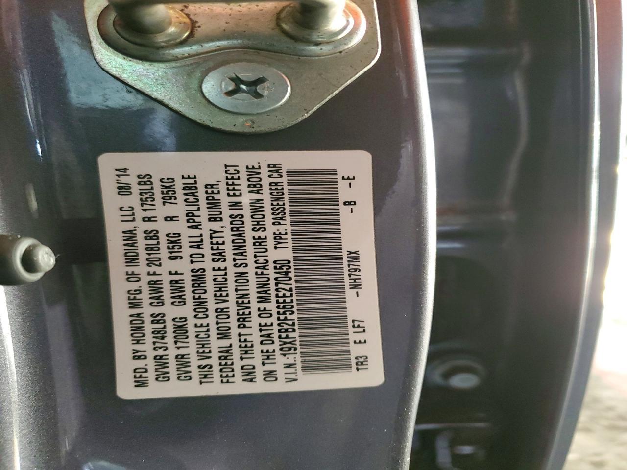 2014 HONDA CIVIC