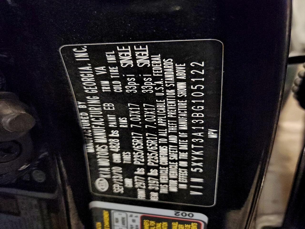 2011 KIA SORENTO