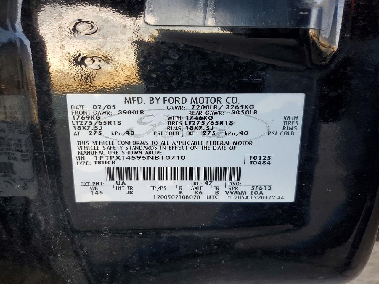 2005 FORD F-150