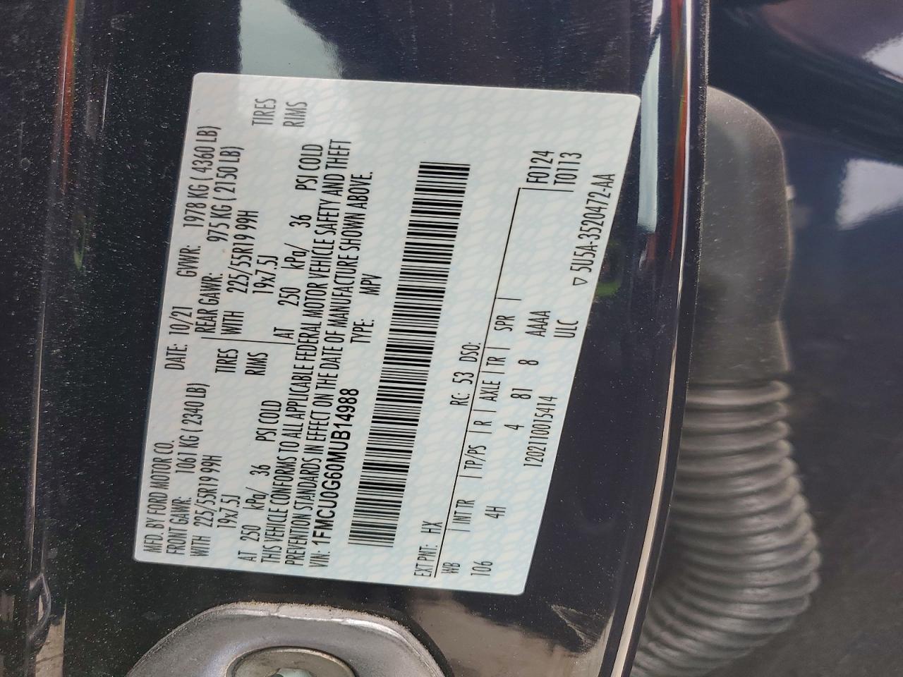 2021 FORD ESCAPE