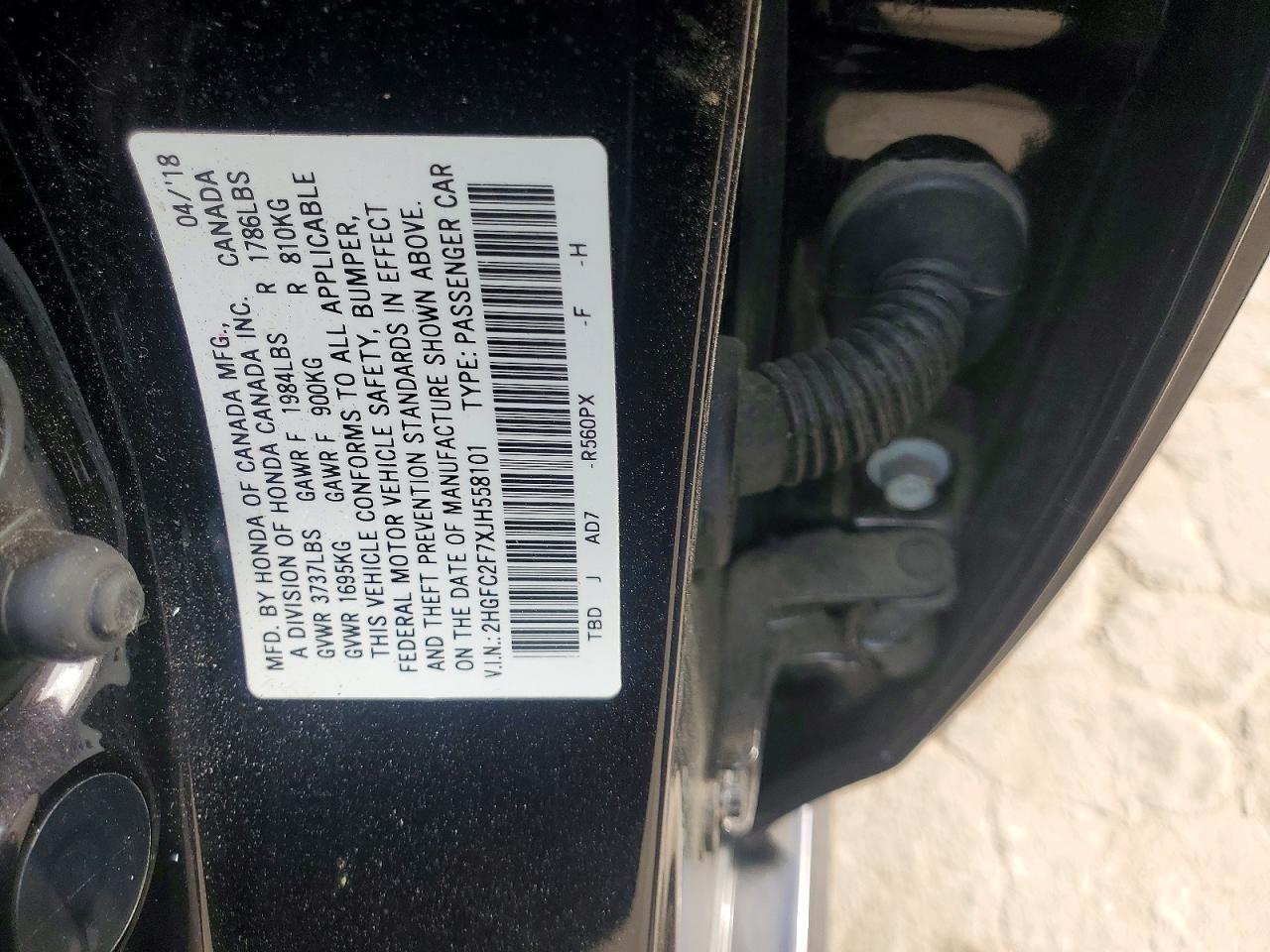 2018 HONDA CIVIC