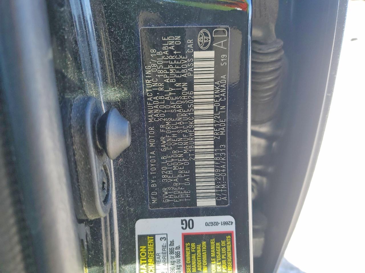 2019 TOYOTA COROLLA