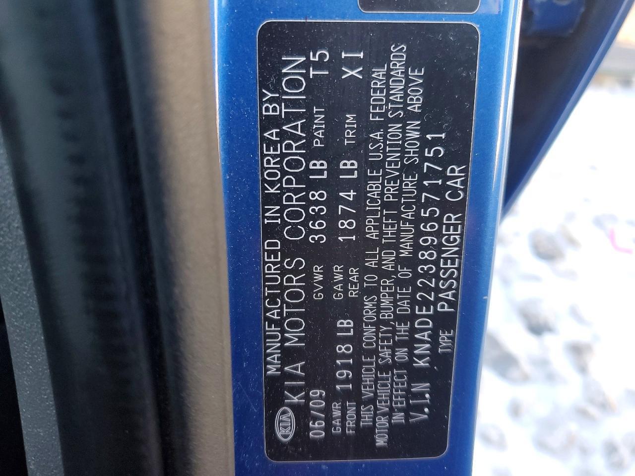 2009 KIA RIO