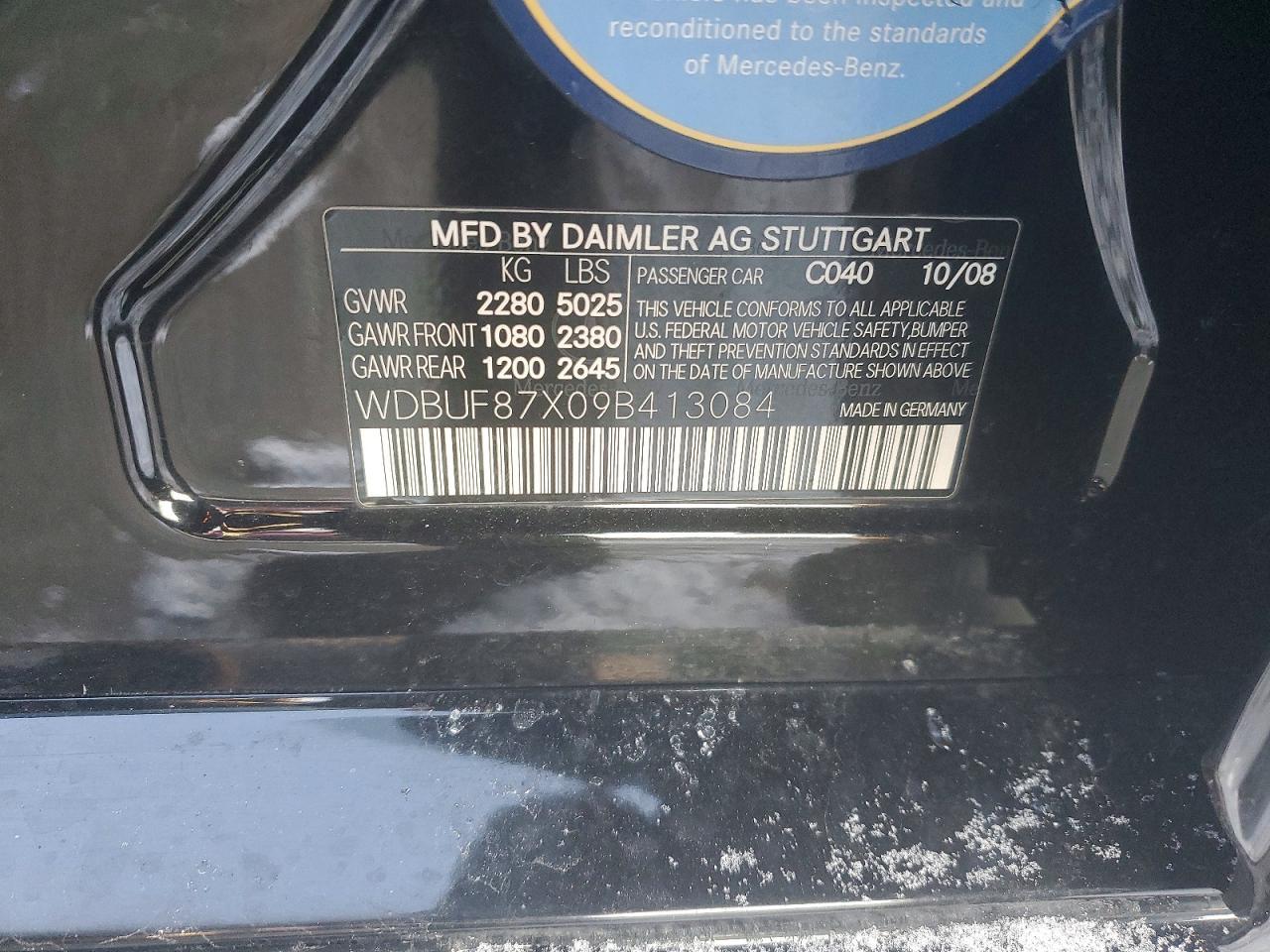 2009 MERCEDES-BENZ E-Class
