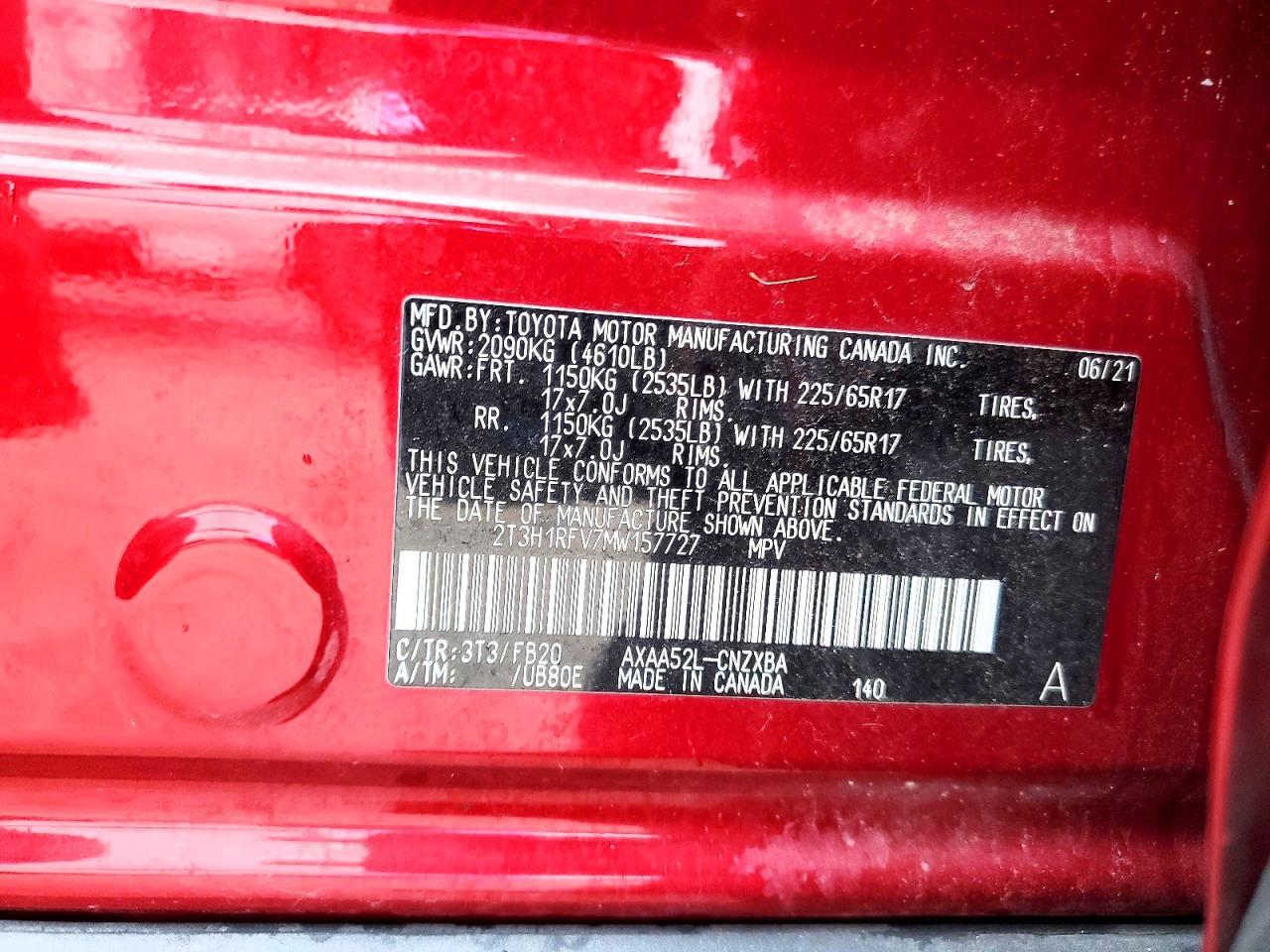 2021 TOYOTA RAV4