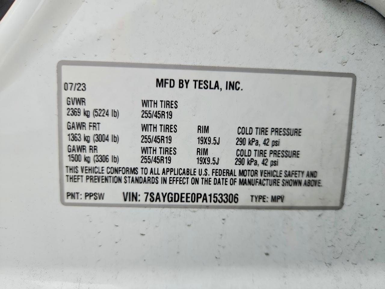 2023 TESLA MODEL Y