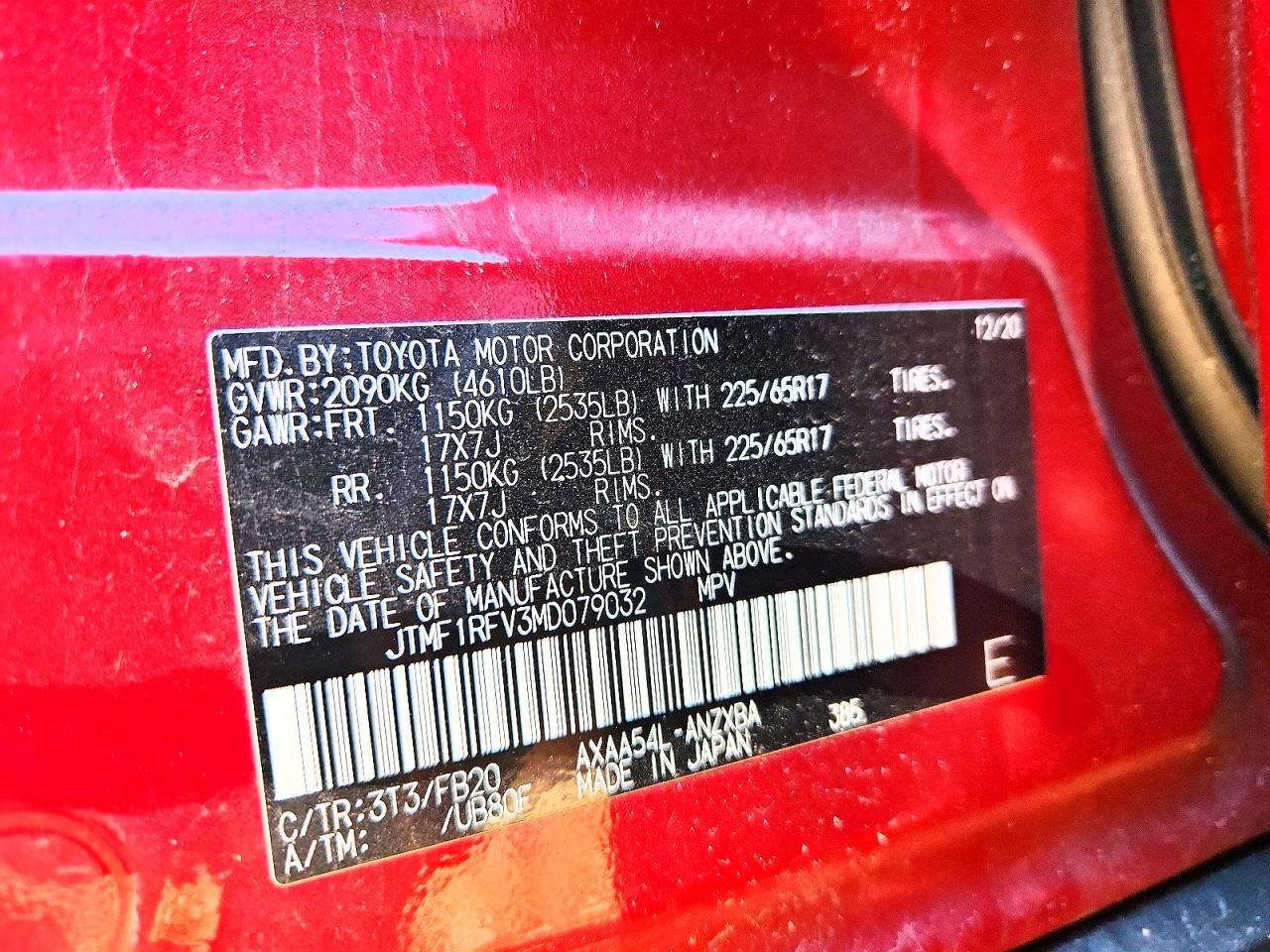 2021 TOYOTA RAV4