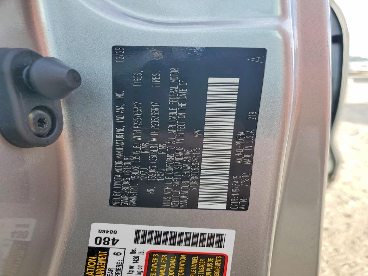 2025 TOYOTA SIENNA