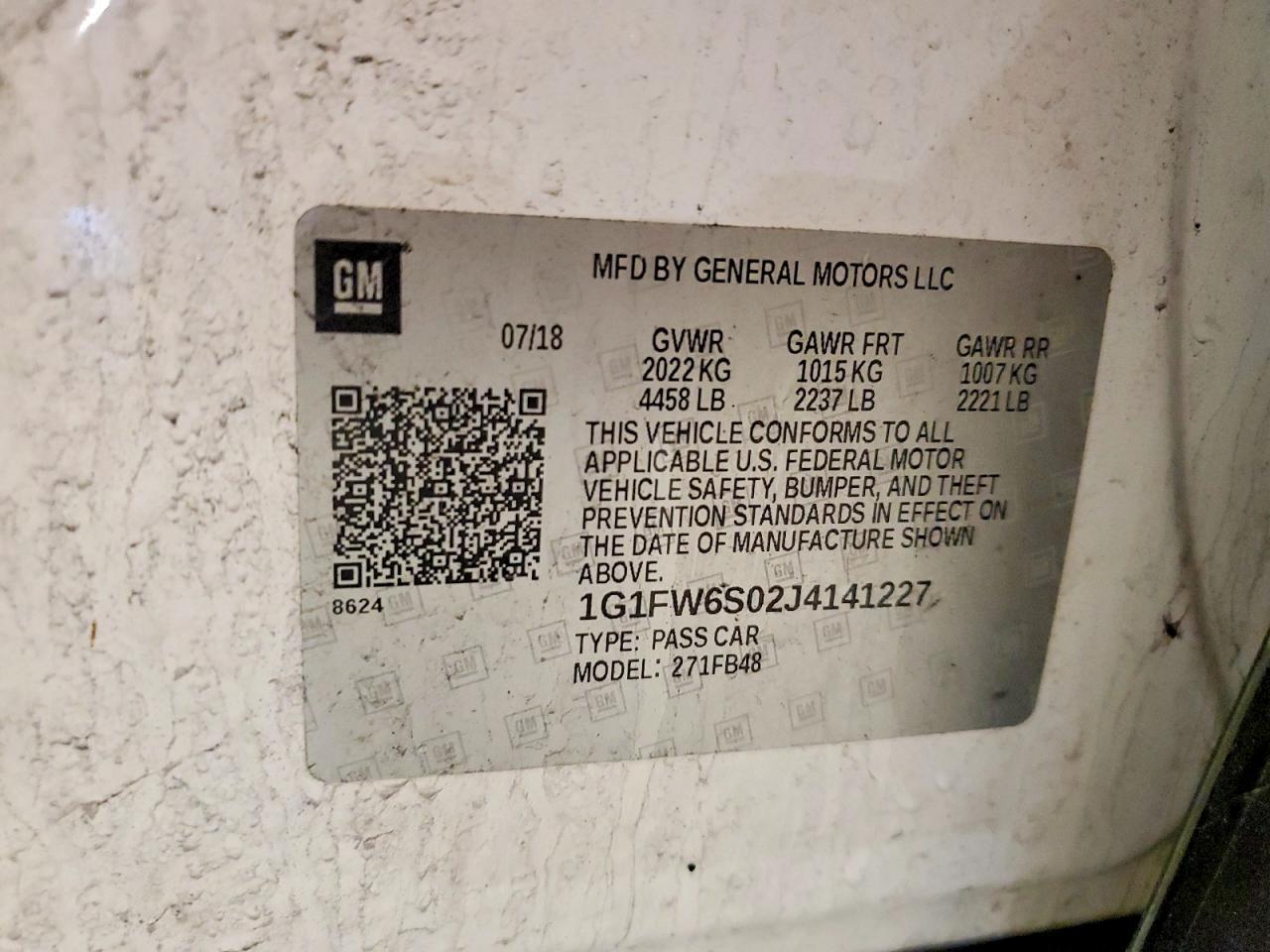 2018 CHEVROLET Bolt EV