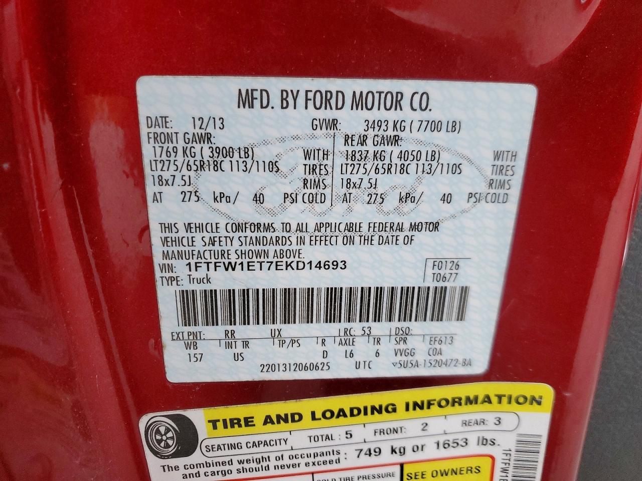 2014 FORD F-150