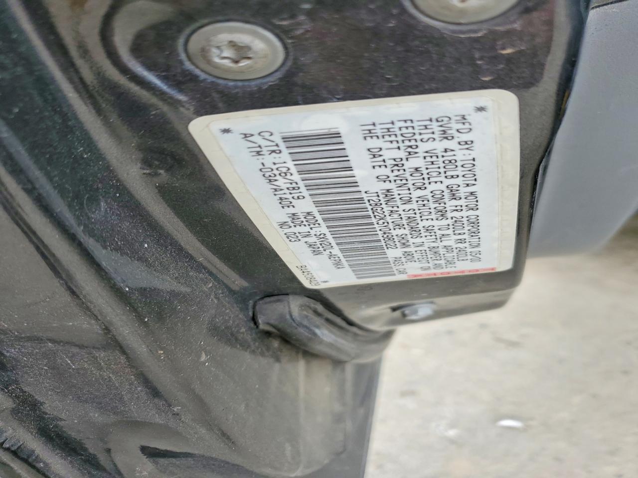 2000 TOYOTA CAMRY