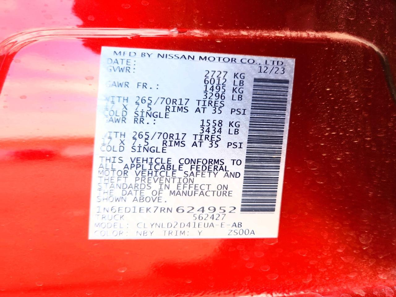 2024 NISSAN Frontier