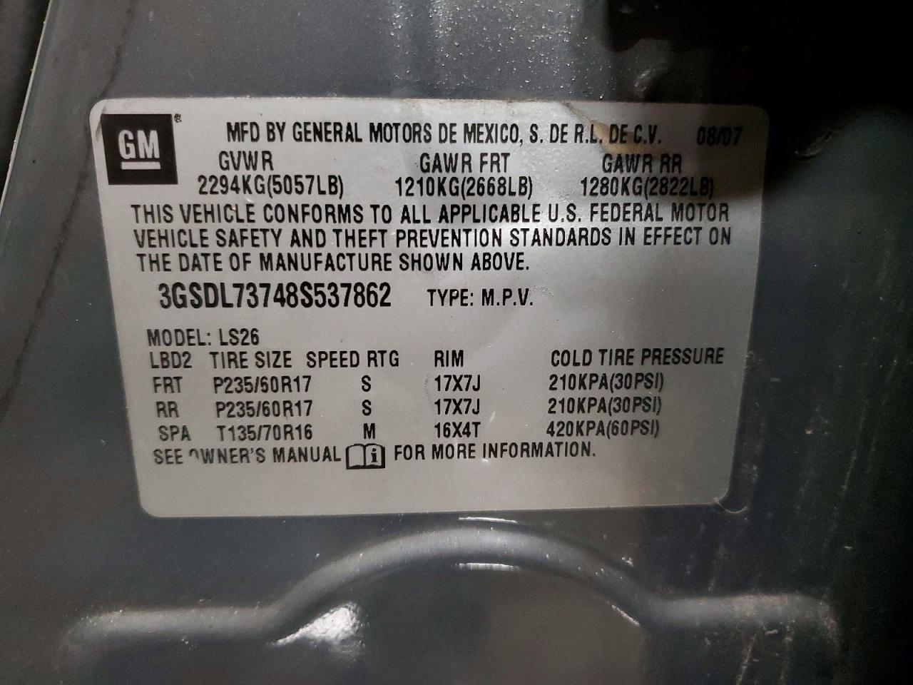 2008 SATURN Vue