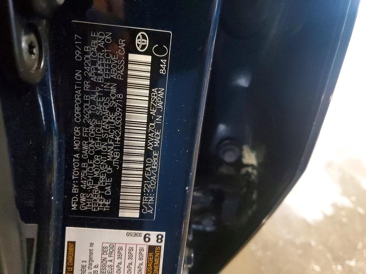 2018 TOYOTA CAMRY