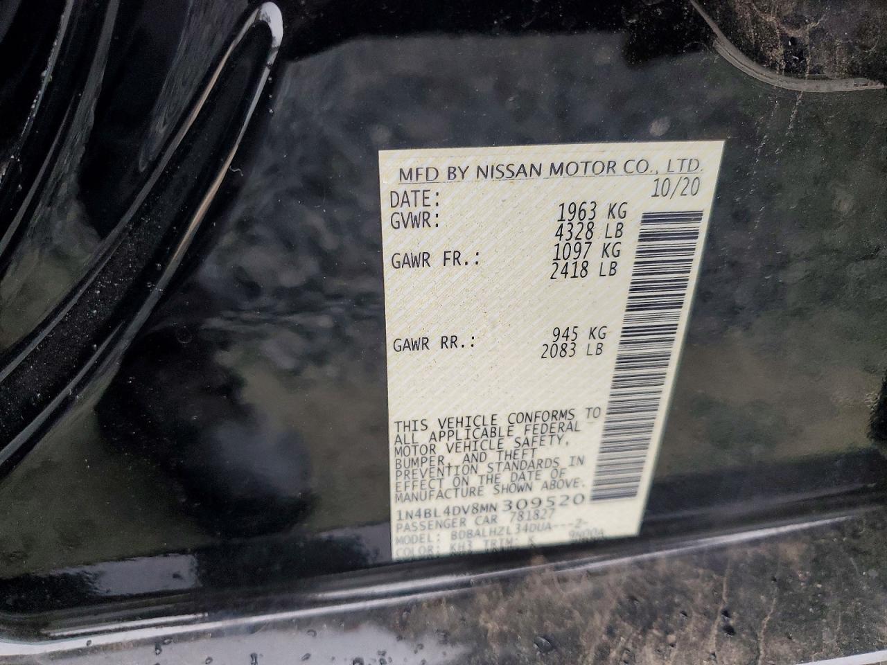 2021 NISSAN ALTIMA