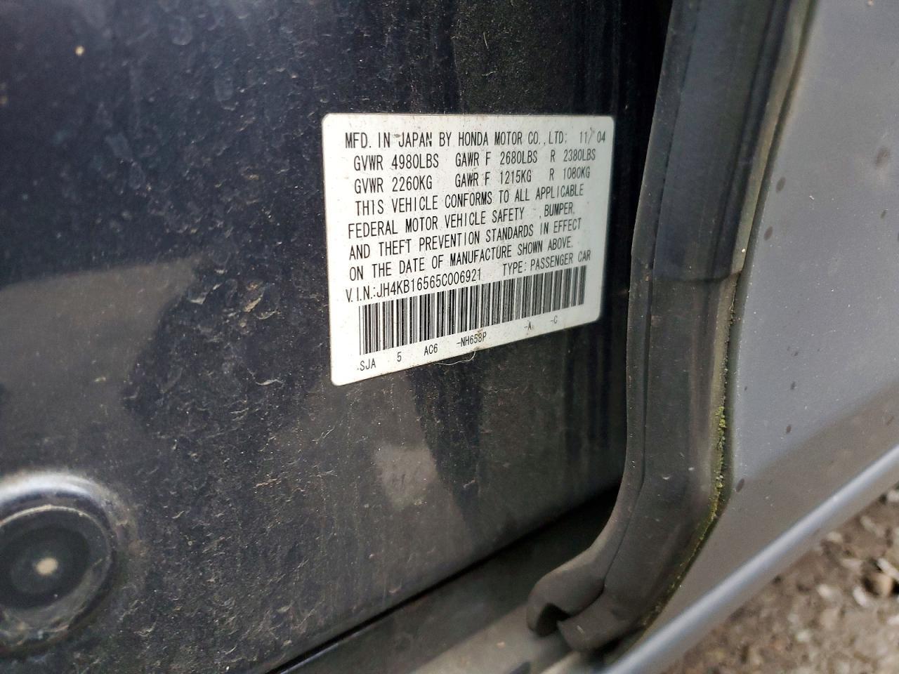 2005 ACURA RL