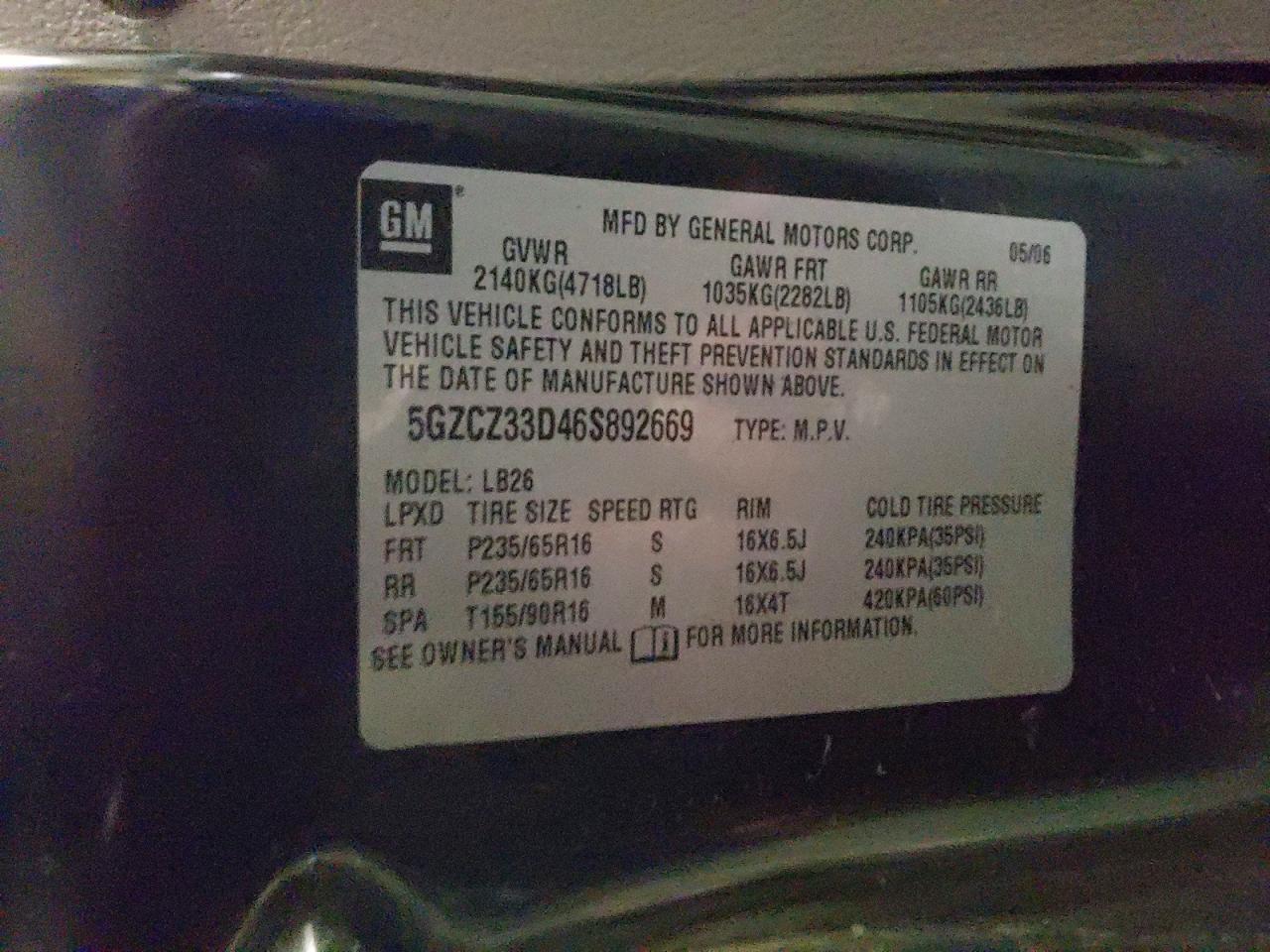 2006 SATURN Vue