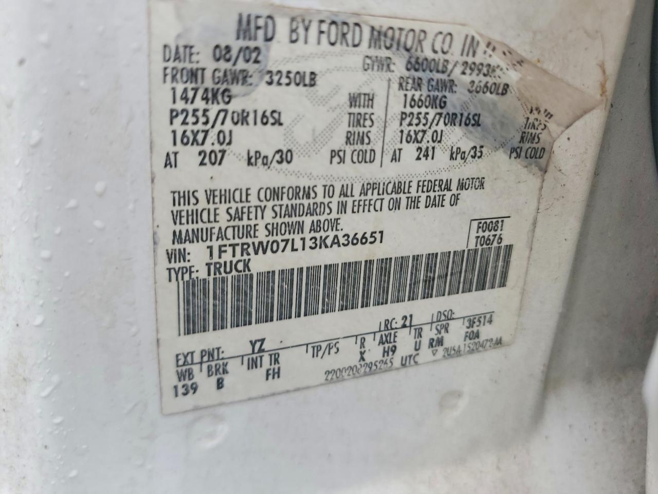 2003 FORD F-150