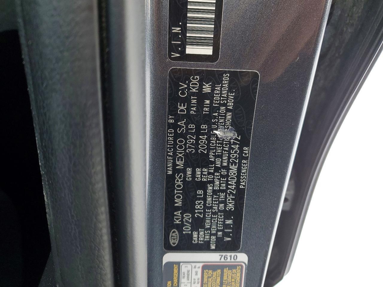 2021 KIA FORTE