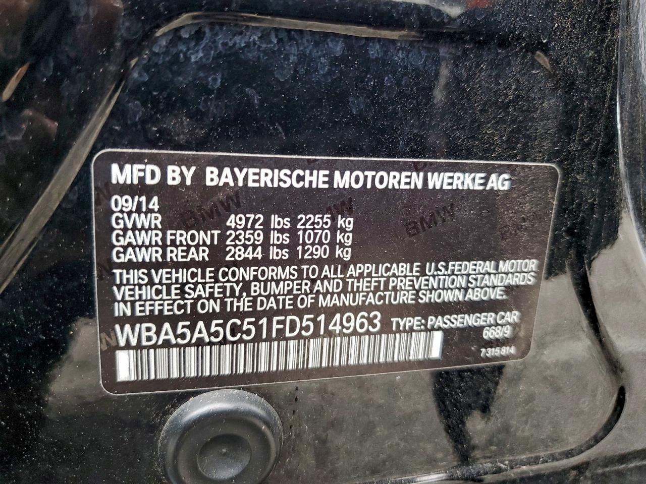 2015 BMW 5 series