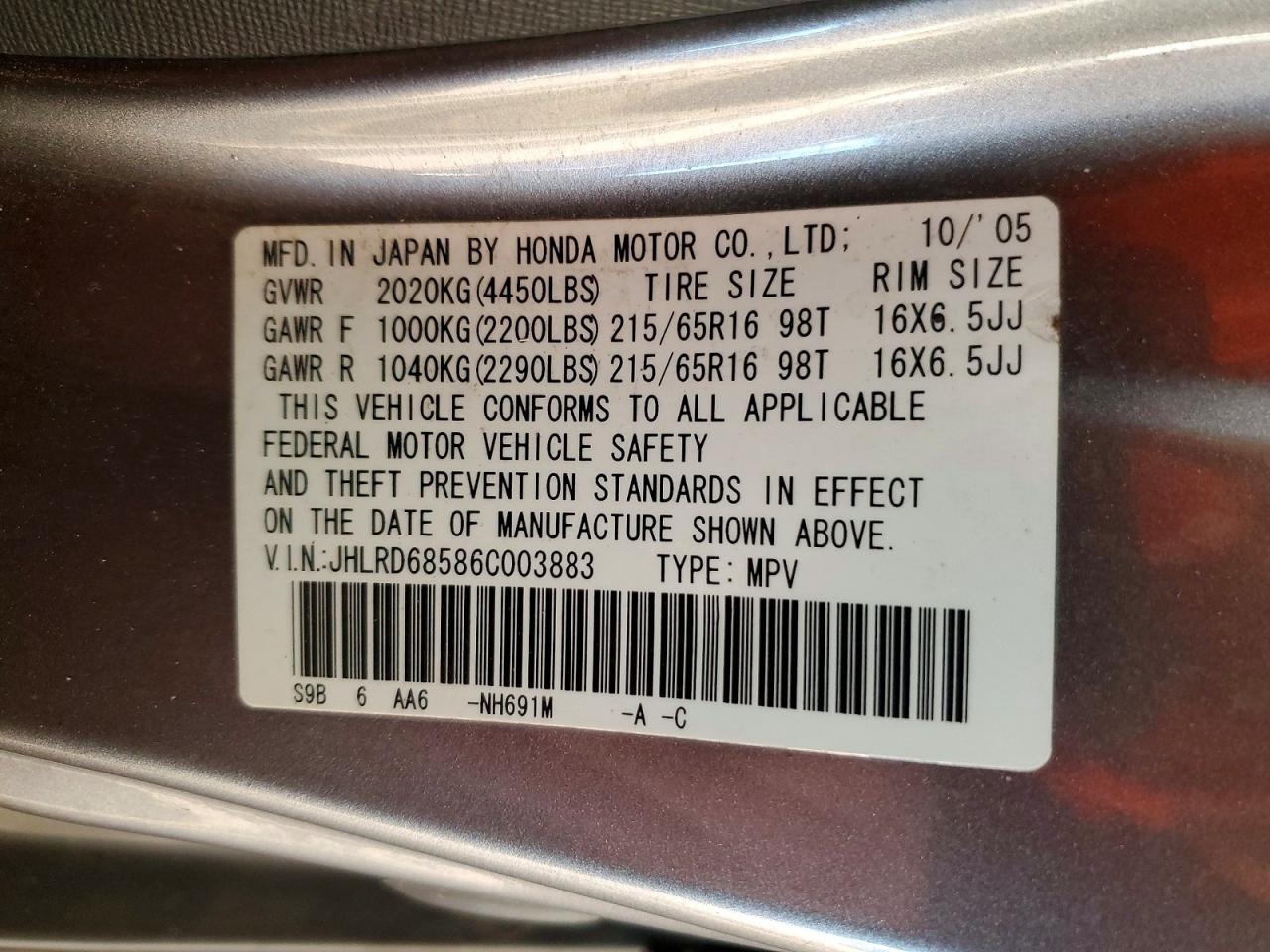 2006 HONDA CR-V