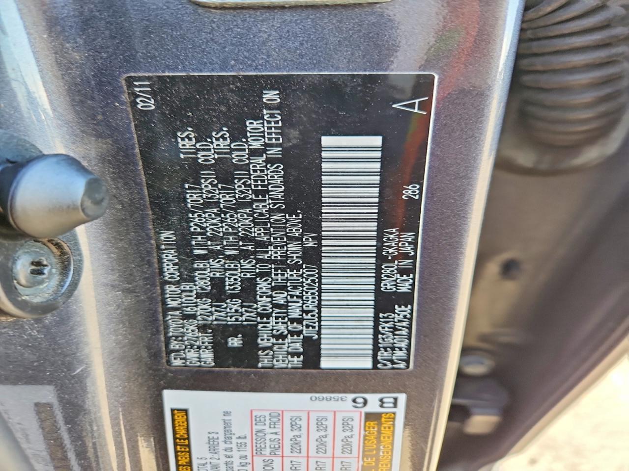 2011 TOYOTA 4Runner