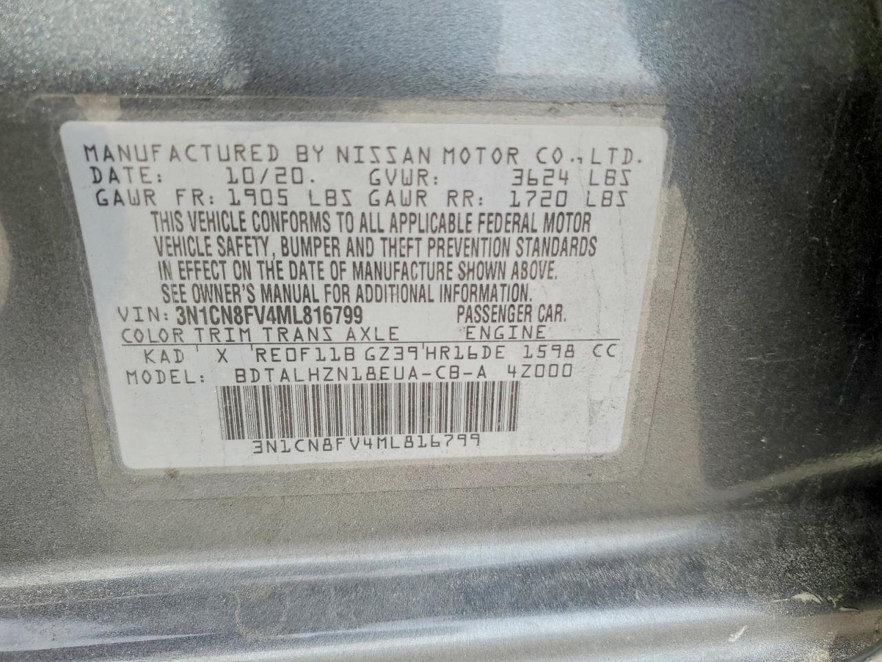 2021 NISSAN VERSA