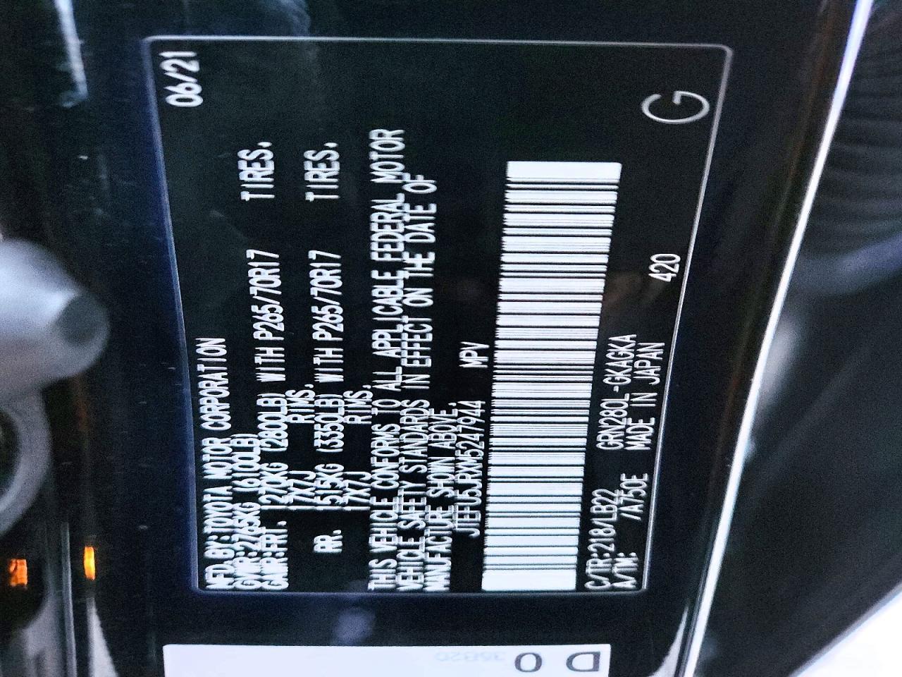 2021 TOYOTA 4Runner