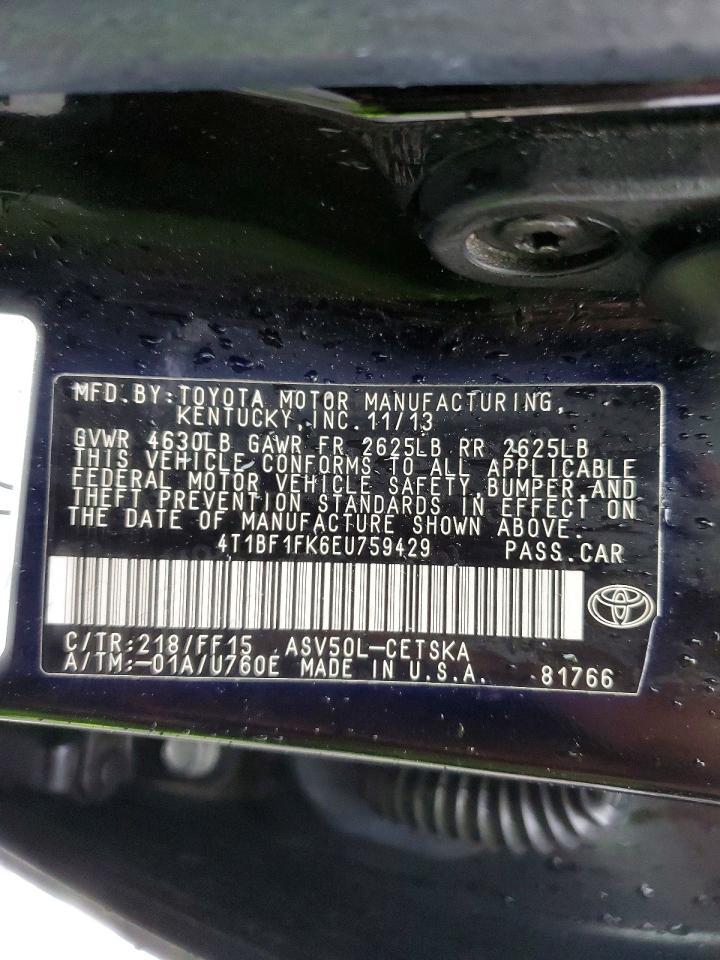 2014 TOYOTA CAMRY