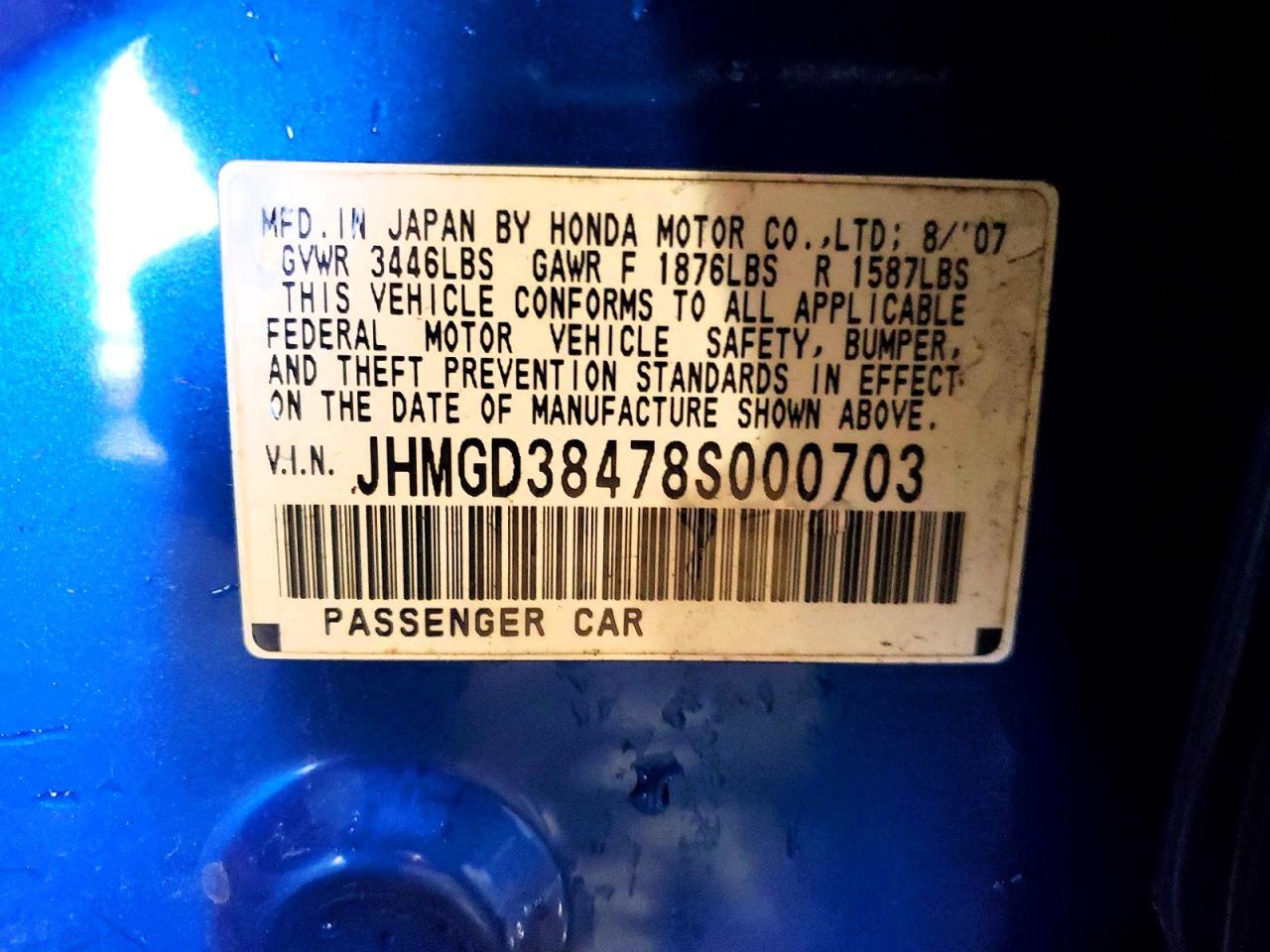 2008 HONDA FIT