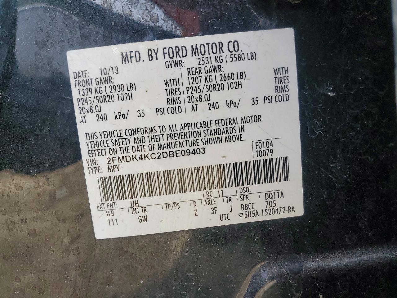 2013 FORD EDGE