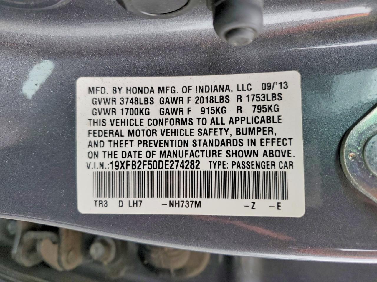 2013 HONDA CIVIC